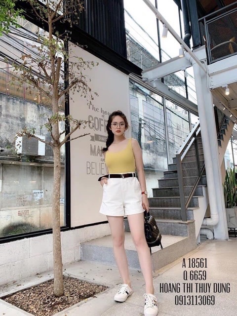 Quần đùi shorts chất kaki jean kèm dây nịt, hình thật chụp sàn | BigBuy360 - bigbuy360.vn