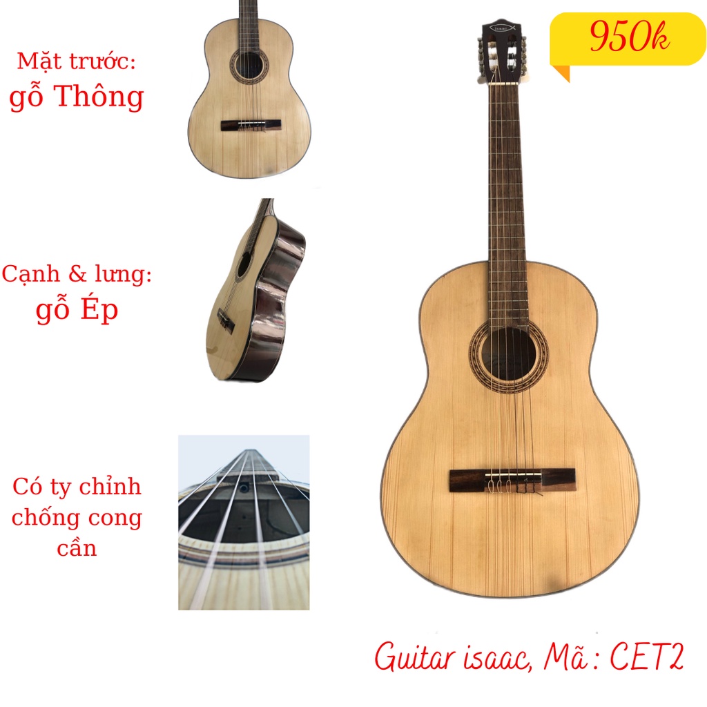 Guitar Classic Giá rẻ, Mã CET2 | Guitar giá rẻ