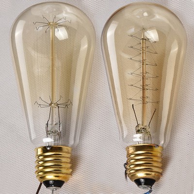 Bóng đèn sợi đốt Retro vonfram 60W Watt Edison bóng đèn E27 vít công nghiệp quán bar quán cà phê trang trí bóng đèn