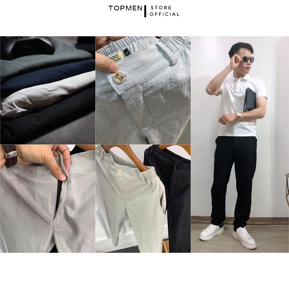 Quần đũi nam dài ống suông TOPMEN vải mềm thoáng mát dáng slimfit | BigBuy360 - bigbuy360.vn