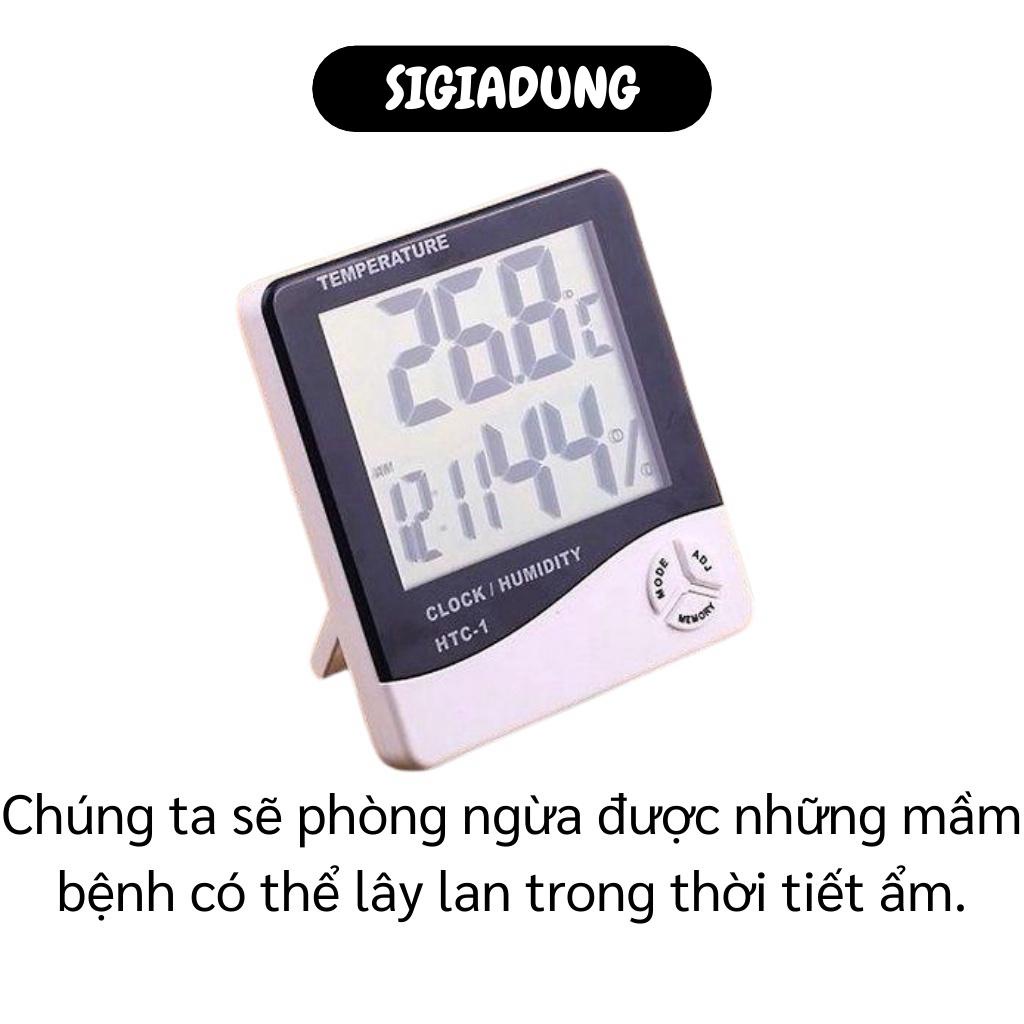 [SALE] Nhiệt Kế - Máy Đo Nhiệt Độ Độ Ẩm Không Khí Trong Phòng Tích Hợp Đồng Hồ Điện Tử 3361