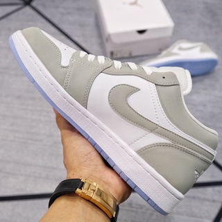 [RenStore] Giày Sneaker AJ1 Low Wolf Grey | Xám bạc 🔥