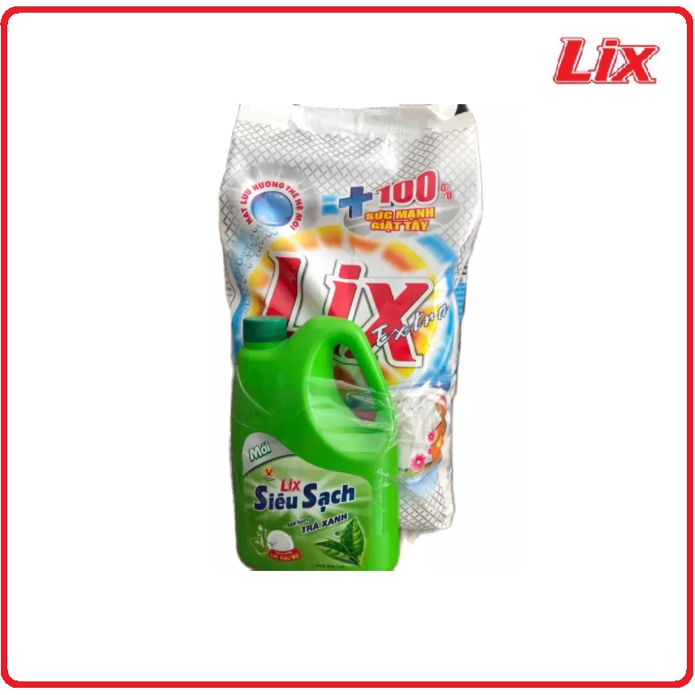 Bột Giặt LIX Extra Hương Hoa Tẩy Sạch Vết Bẩn Cứng Đầu 5,5Kg (Hàng Tặng Kèm Có Thể Thay Đổi Theo Từng Lô Hàng )