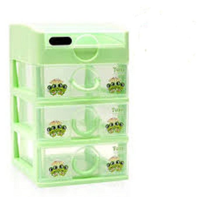 Tủ nhựa Tomi mini 4 ngăn - tủ nhỏ đựng thuốc, mỹ phẩm, đinh ốc vit