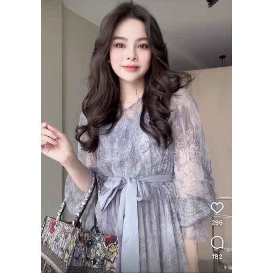 Váy xoè bồng phong cách tiểu thư 2022