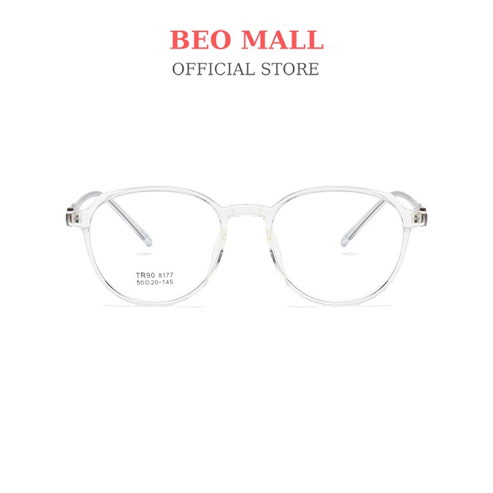 Gọng kính vuông tròn BEOMALL nhiều góc cạnh trên dưới tinh tế siêu đẹp và thời trang nhiều màu sắc 8177