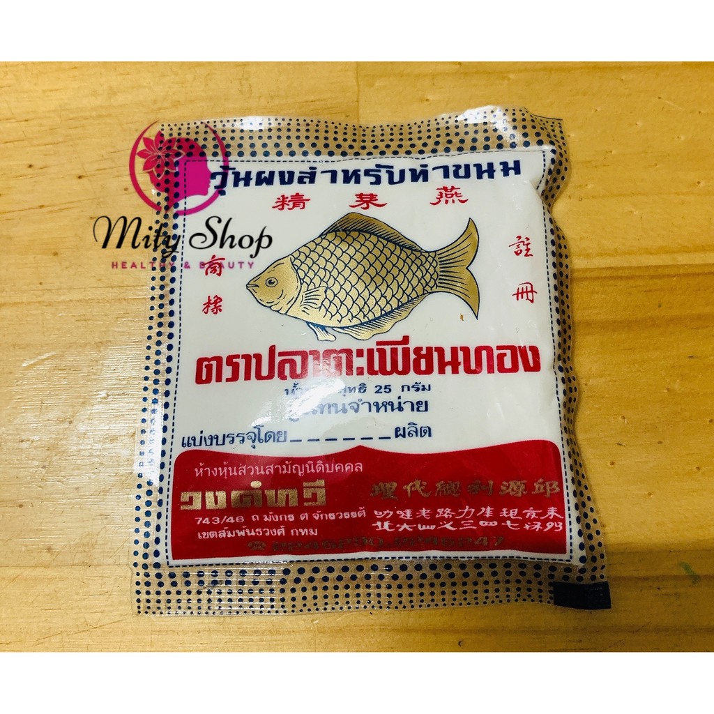 Bột Rau Câu Giòn Agar Con Cá Vàng Thái Lan (Gói 25g)