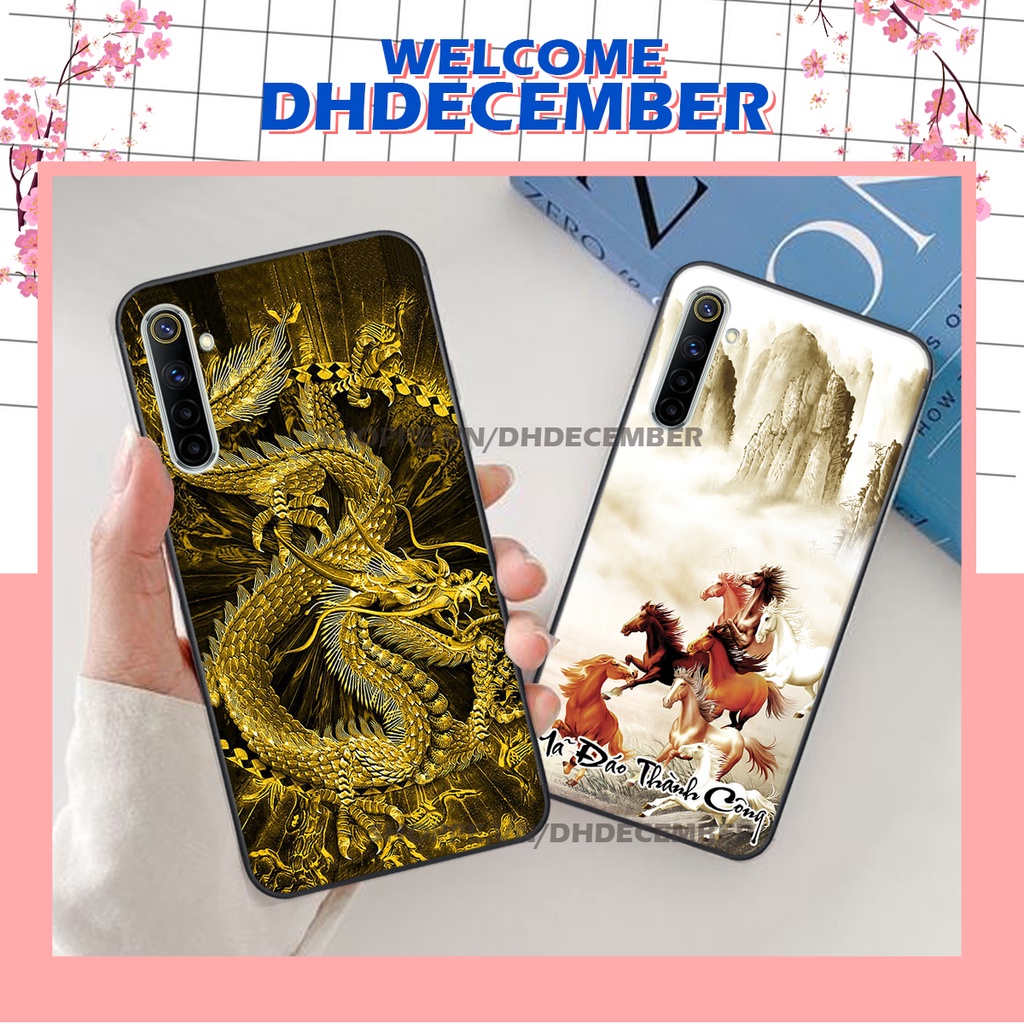 Ốp lưng Realme 6 / 6 PRO in hình thư pháp tâm an vạn sự an ,mã đáo thành công SIÊU CHẤT