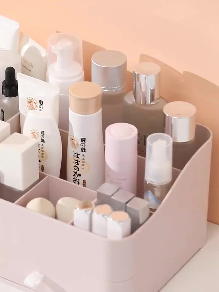 Kệ đựng mĩ phẩm khay đồ trang điểm văn phòng phẩm decor để bàn dễ thương, hộp tủ để đồ trang sức cao cấp BOLITA | BigBuy360 - bigbuy360.vn