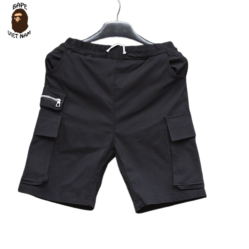 Nhiều mẫu Quần short Nam túi hộp, Quần đùi Nam phong cách Street Wear, Chất liệu Kaki co dãn nhẹ, Màu đen