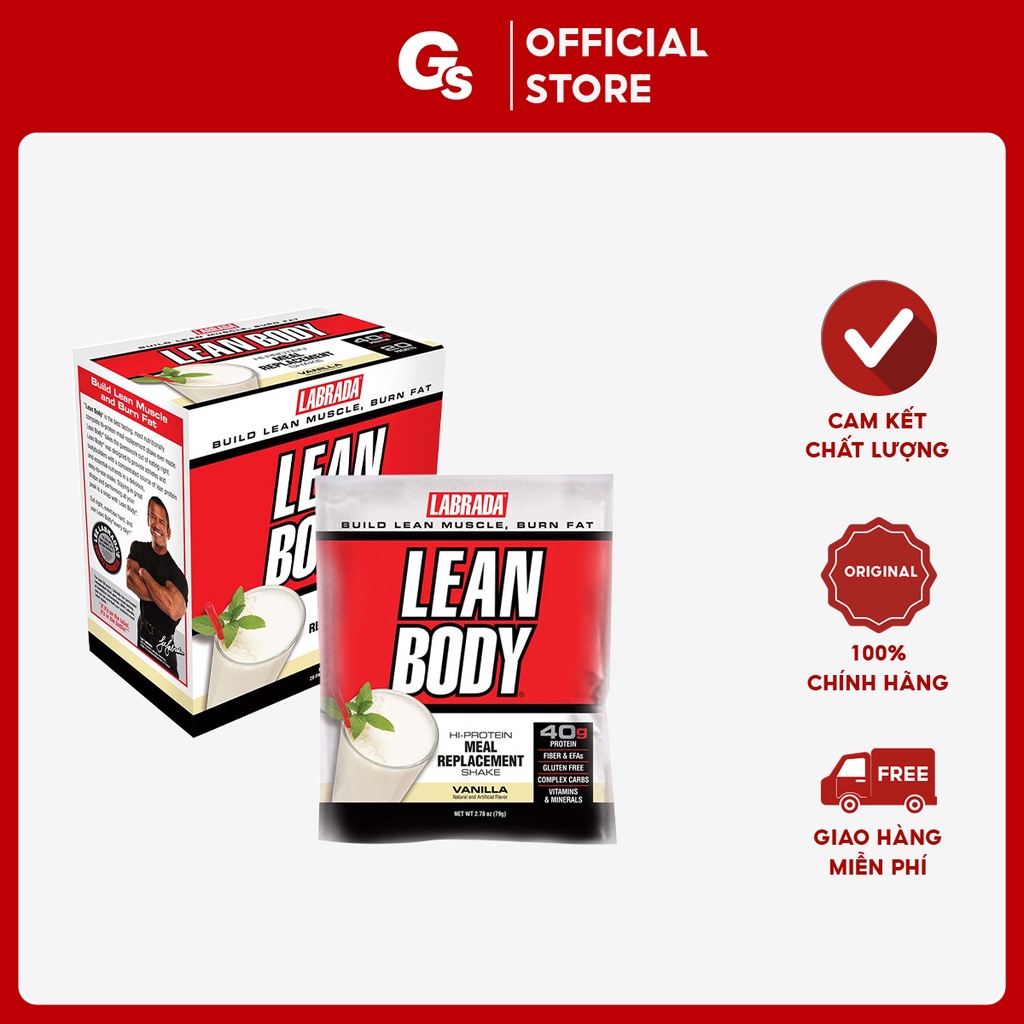 Bữa ăn thông minh Labrada Lean Body MRP 2.780z (gói 79 g) nhập khẩu Mỹ - Gymstore