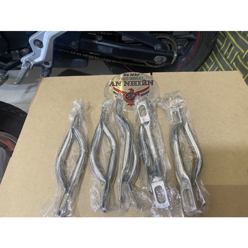 1 CẶP TAY NẮM QUAI XÁCH YÊN INOX XE MÁY 67 68 CUB