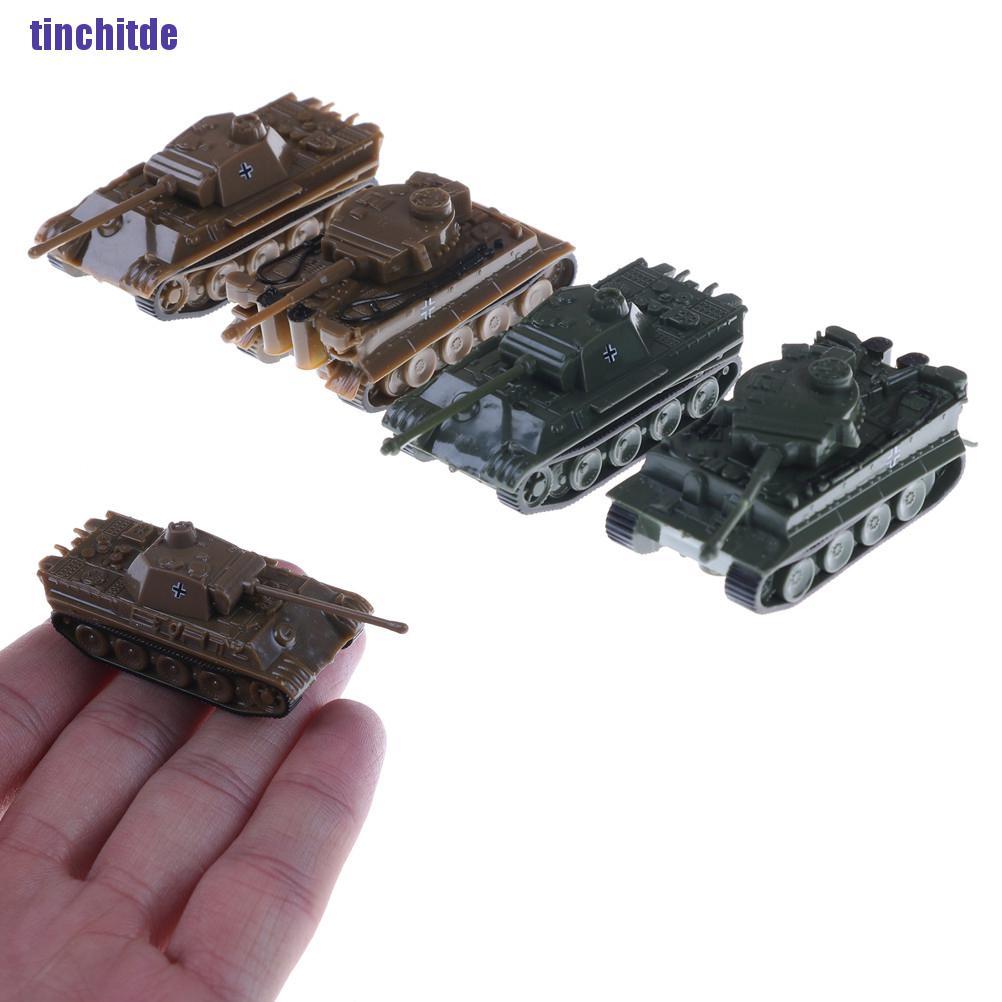 [Tinchitde] 4D Sand Table Plastic Tiger Tanks Toy 1:144 World War Ii Germany Panther Tank [Tin]