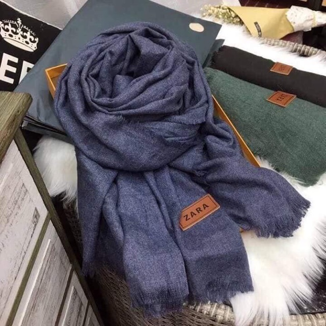 Khăn quàng Unisex Zr kèm túi giấy sang xịn