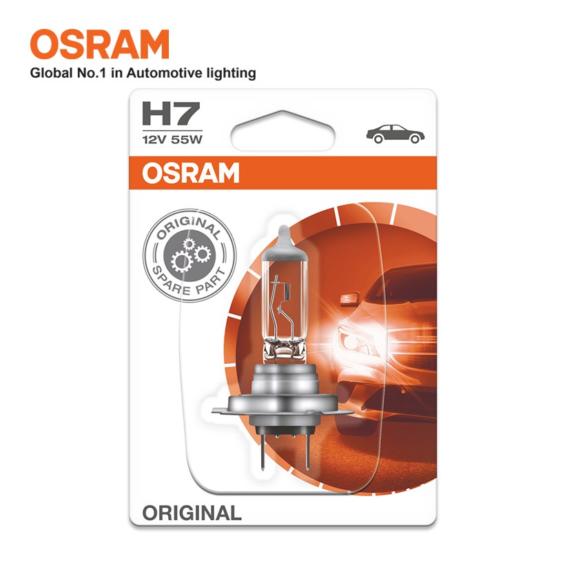 [Mã BMBAU50 giảm 10% đơn 99k] Bóng Đèn Halogen OSRAM Original H7 12V 55W Nhập Khẩu Chính Hãng