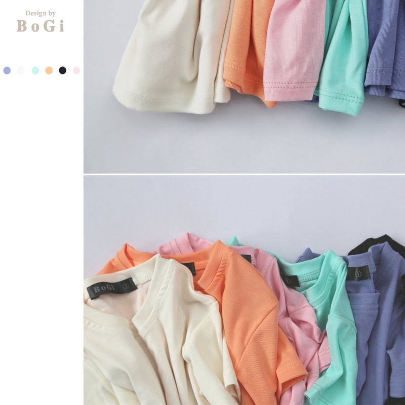 Áo thun cotton trơn cho bé trai bé gái dáng basic loại cao cấp nhiều màu