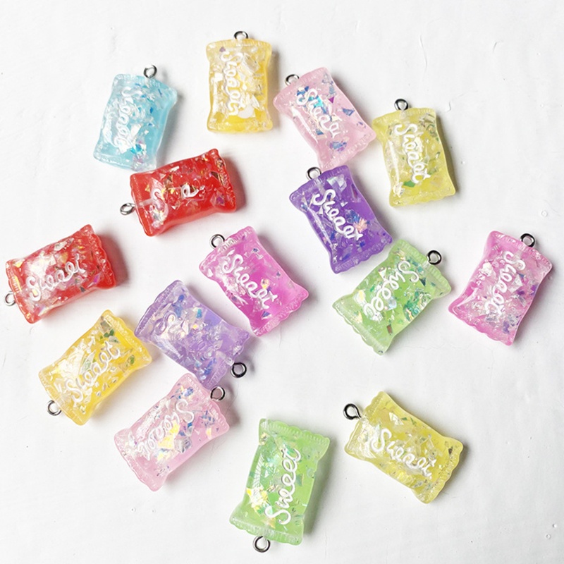 Mặt Dây Chuyền Hình Kẹo Gummy Nhiều Màu Sắc Dùng Làm Trang Sức DIY