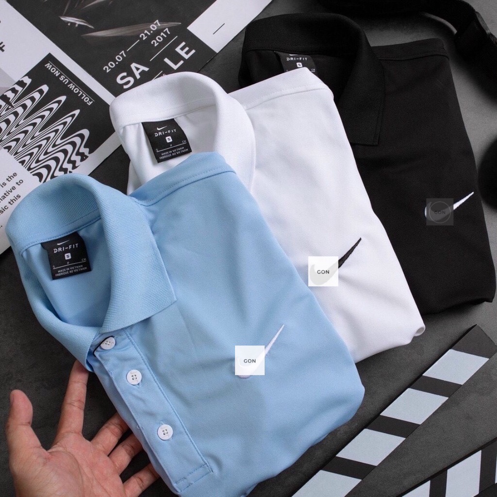 Áo thun polo nam basic, áo thun cổ bẻ tay lỡ logo thêu, chất thun cotton nhẹ thoáng mát, chuẩn phom - PLN1