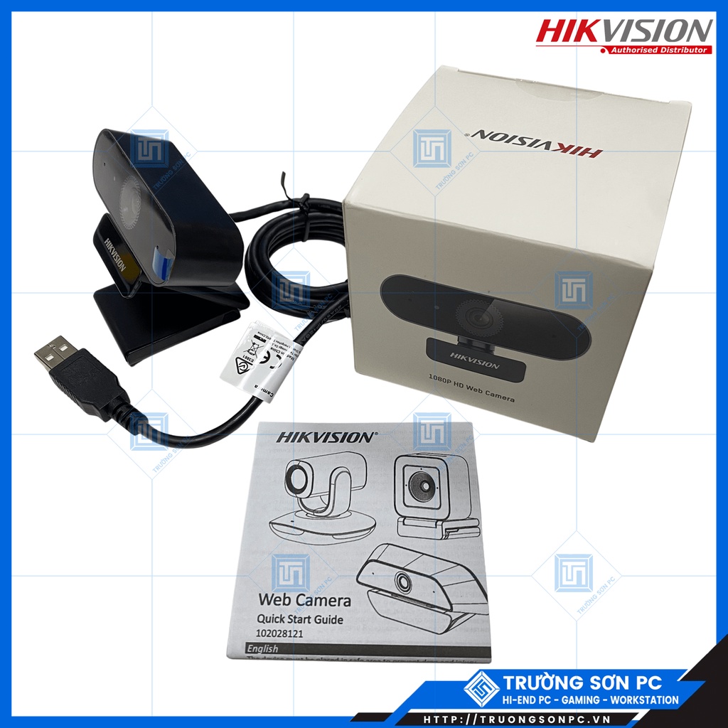  Webcam Máy Tính PC Livestream Full HD Có MIC 1080P Hikvision DS-U02 | BH 24 Tháng | BigBuy360 - bigbuy360.vn