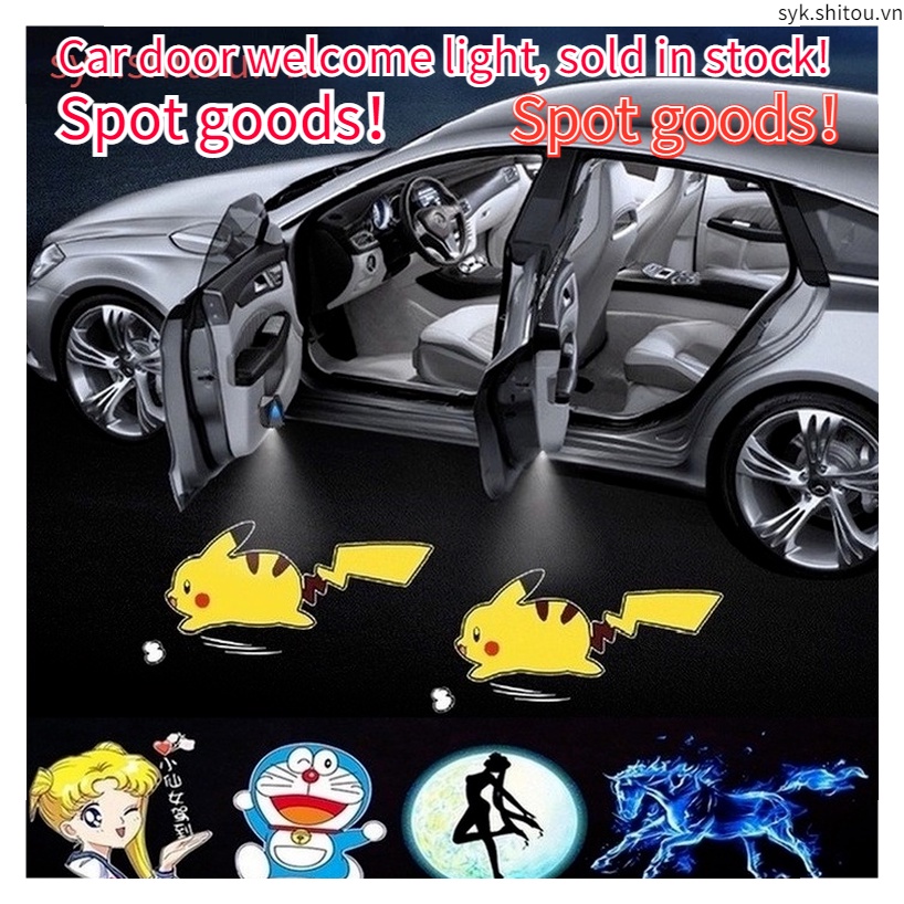 【Hàng giao ngay】【Mua một tặng một Trang trình bày】Pikachu Đèn Logo Cửa Xe Hơi đèn led logo gắn cửa xe ô tô thương Đèn Led chiếu cửa họa cho xe hơi ( 1 Đèn ) Đèn chiếu laser không dây gắn cửa xe hơi hình phim hoạt hình năng động hello kitty xinh xắn