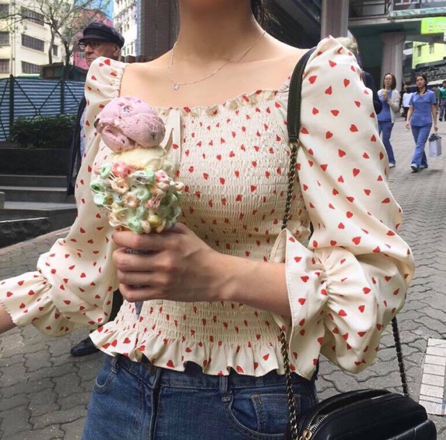 ÁO PEPLUM NHÚN THUN