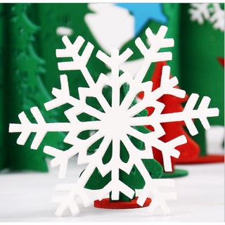 Set 15 hoa tuyết bằng nỉ trang trí Noel