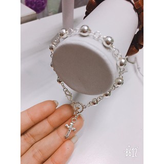 vòng tay mân côi, bạc 10 hạt