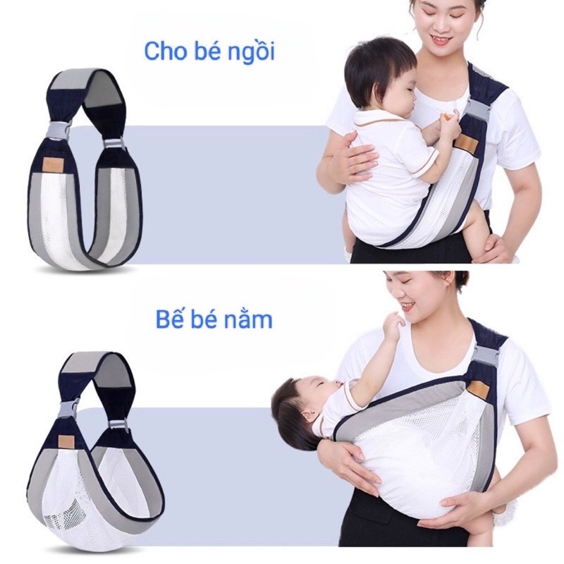 Địu em bé dạng lưới thoáng khi an toàn tiện lợi