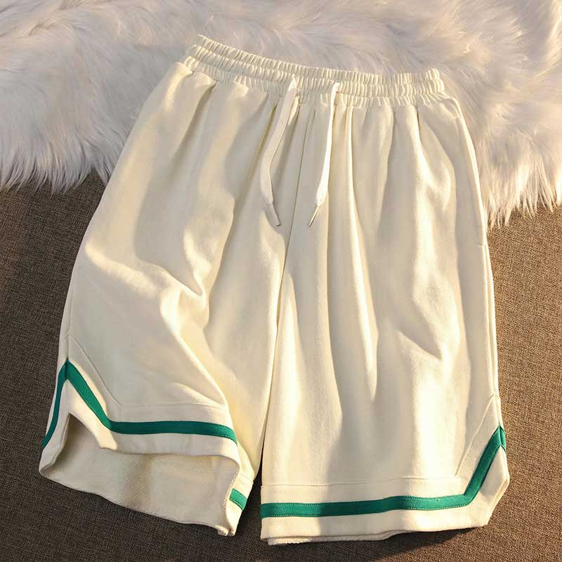 Quần Short Thể Thao Dây Rút Phối Màu Thời Trang Mùa Hè Mới Cho Nữ