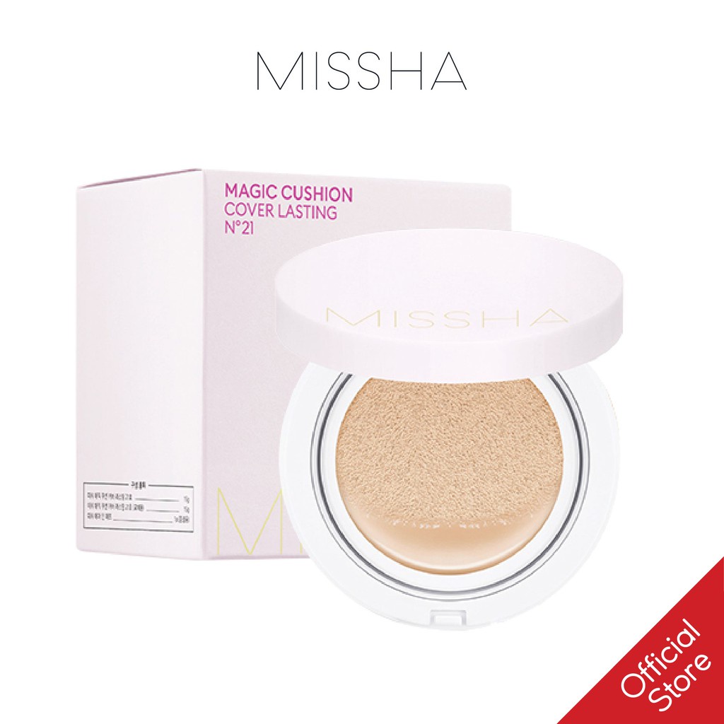 Combo Phấn Nước Che Phủ Hoàn Kiềm Dầu Missha M Magic Cushion Cover Lasting SPF50+/PA+++ 15g và Lõi thay thế Refill