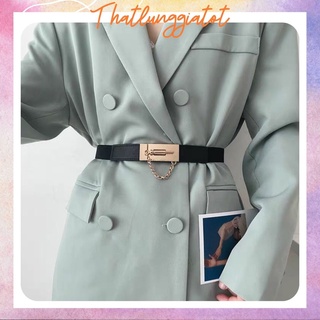 Đai váy bản nhỏ da mặt khóa chốt, phối đầm bản 2.5cm DV069 - Thắt Lưng Giá Tốt