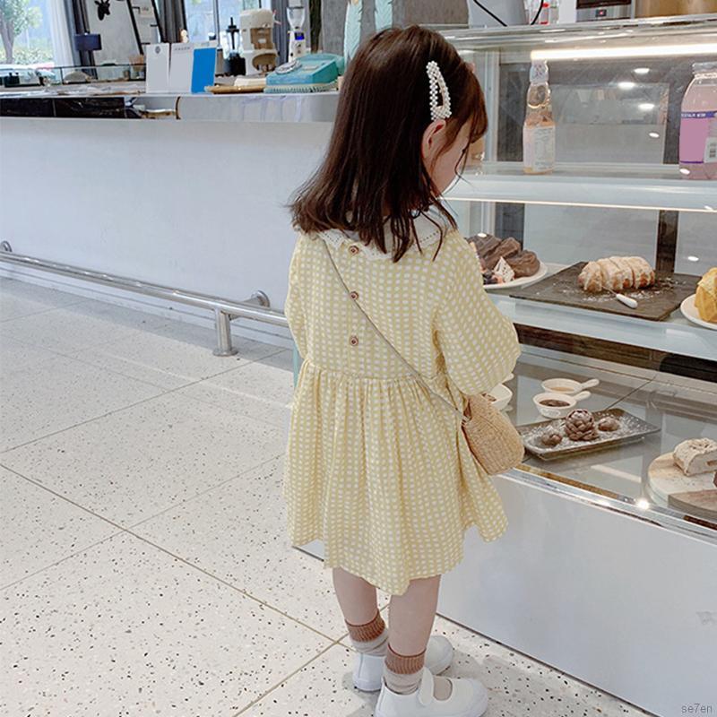 Đầm Ca Rô Xinh Xắn Dành Cho Bé Gái 95-125