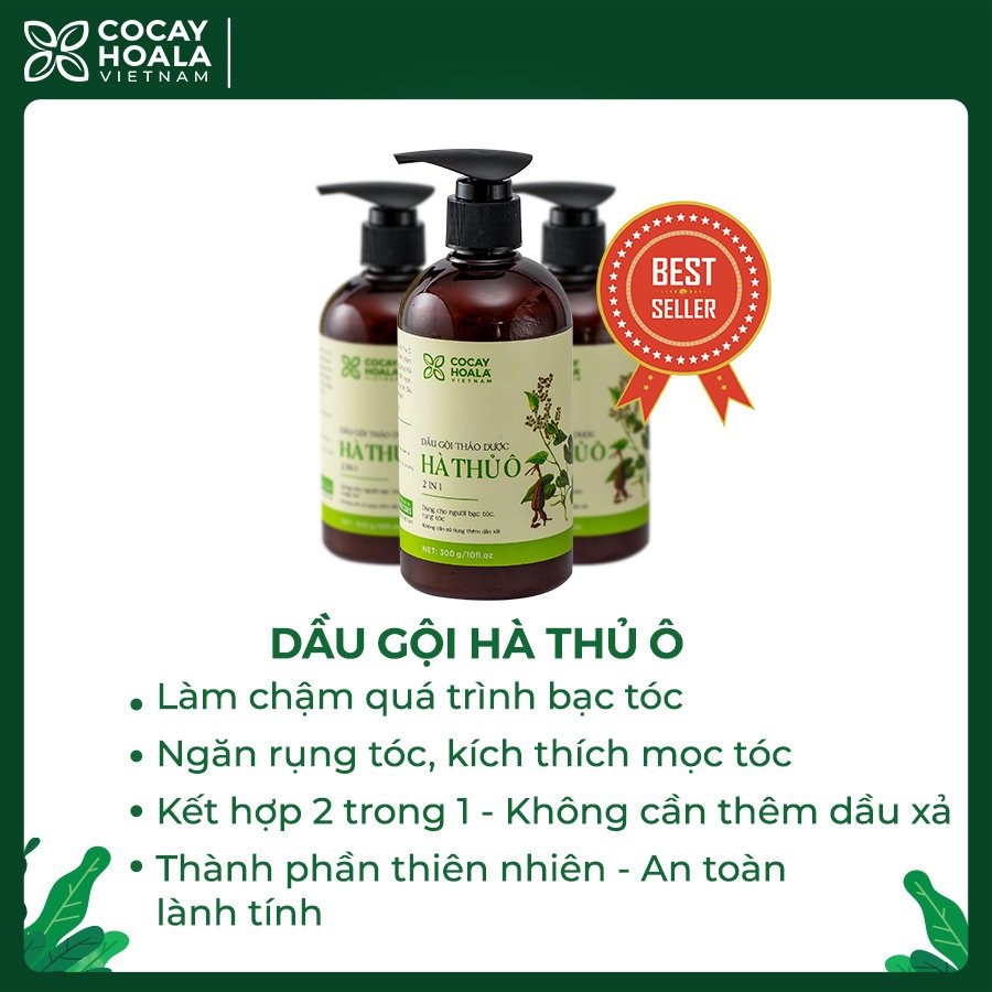 DẦU tHẢO DƯỢC kích thích mọc tóc, dầu Hà Thủ Ô 2 in 1 cỏ cây hoa lá 300g