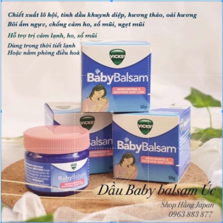 Dầu tràm Vicks Baby Balsam cho bé và mẹ chiết xuất từ thiên nhiên