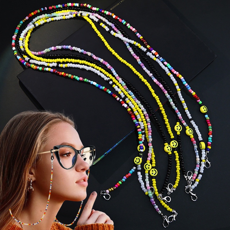 Dây Đeo Khẩu Trang Màu Sắc Mặt Cười Trang Han Quôc Cho Nữ