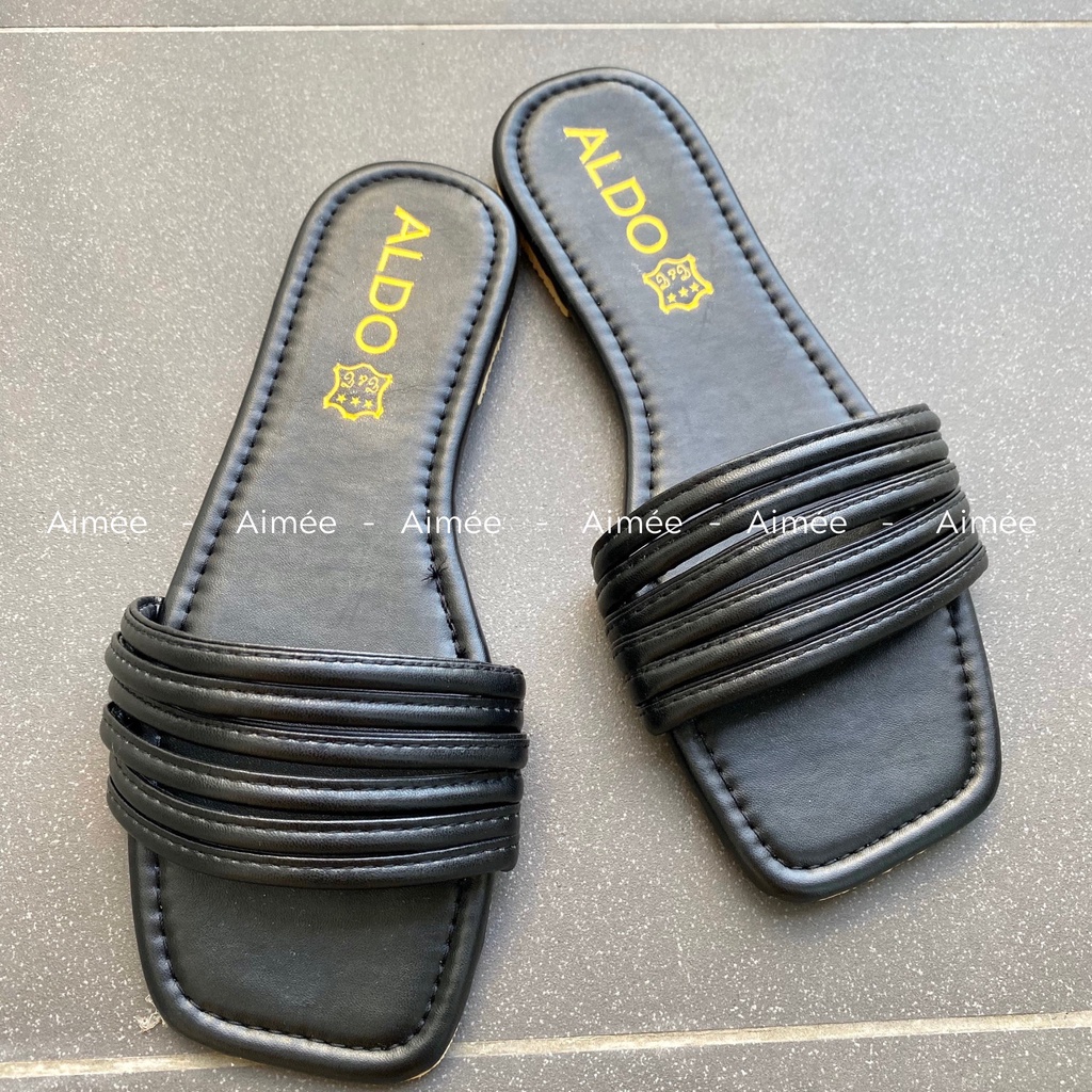 Dép Bản Ngang 6 Dây Phối Nhiều Màu Cầu Vồng Dễ Thương Chất Mềm Mịn Đi Êm Chân