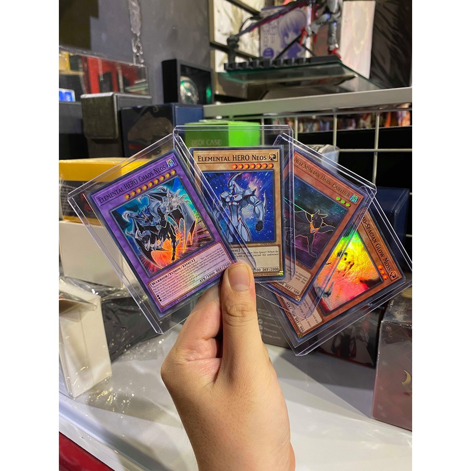 Lá bài thẻ bài Yugioh Combo Elemental HERO Chaos Neos - Super Rare - Tặng bọc bài nhựa bảo quản