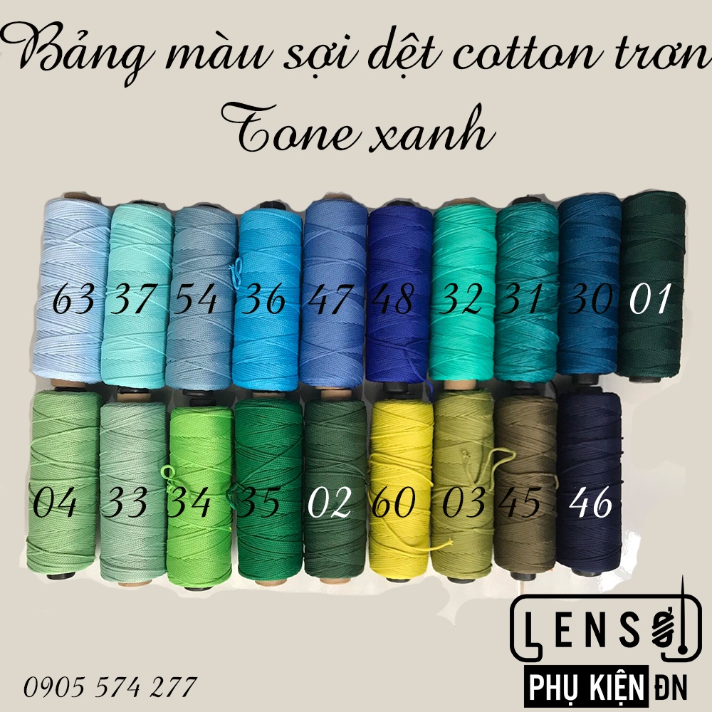 Sợi dệt cotton trơn Craft Yarn - Màu 50 - Màu 66