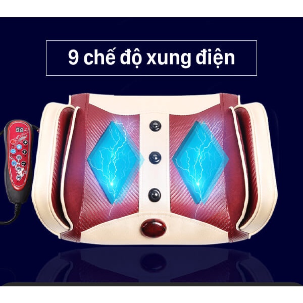 Máy massage lưng, hông, eo cao cấp  có rung, túi khí,xung điện chuyên mát xa lưng, thắt lưng, cột sống BEAME BM-L67
