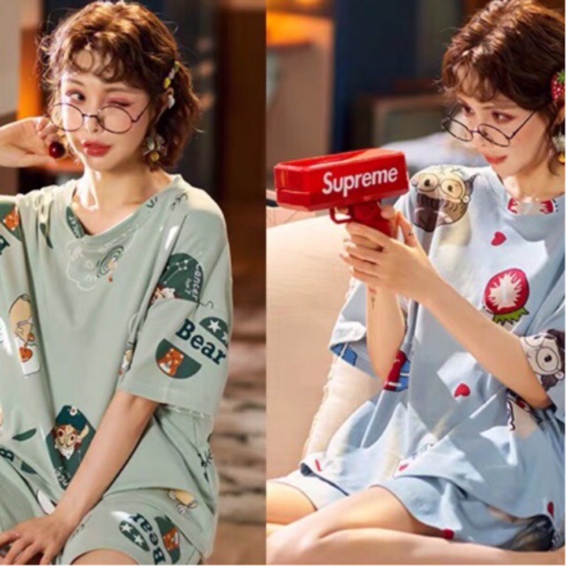 Bộ ngủ cô gái (COMBO SET 2 BỘ )