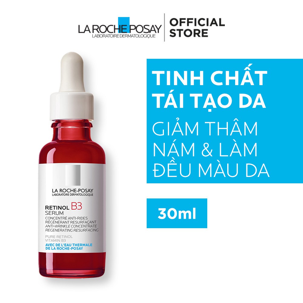Bộ Tinh Chất Giúp Tái Tạo Da, Giảm Thâm Nám và Nếp Nhăn Trên Da Làm Đều Màu Da La Roche-Posay RETINOL B3 SERUM