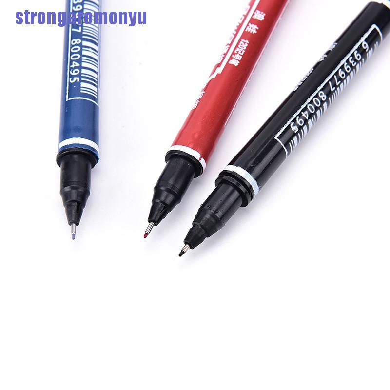 Bút Đánh Dấu Hai Đầu 3 Màu Sắc Chống Thấm Nước Nhỏ Gọn