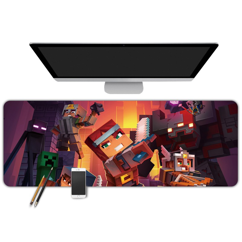 Minecraft MineCraft Trò chơi Hàng hóa Chuột Pad Bàn phím Máy tính Bàn phím Bàn phím Bàn chơi Game siêu dày Miếng lót chuột