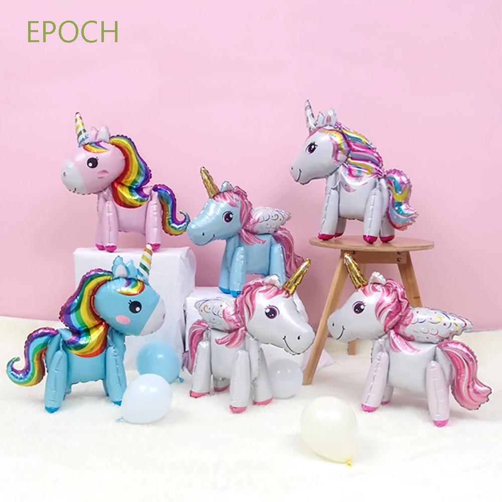 EPOCH Bong Bóng Hình Ngựa Một Sừng 3d Trang Trí Tiệc Cho Bé