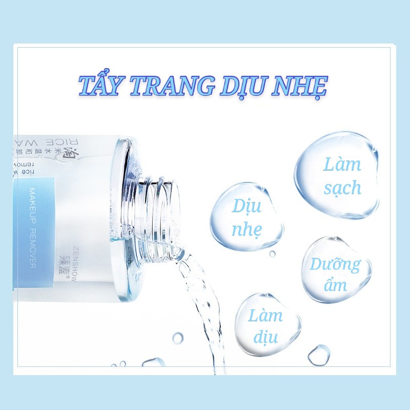 Nước tẩy trang gạo Rice Wash Mild Makeup Remover ZENSHOW ZENS01