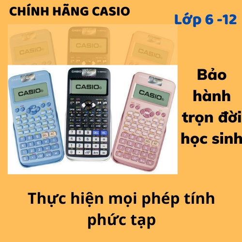 Máy tính cầm tay CASIO fx 580 VNX chính hãng, máy tính Casio 580vnx chính hãng, máy tính cầm tay 580 bảo hành 7 năm