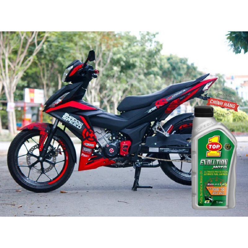 NHỚT tổng hợp 100% TOP 1 Fully Evolution 10W30 SL 1Lít motorbiker MA2, L toàn phần top1