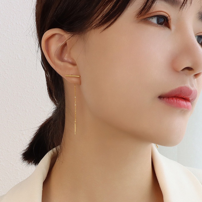 Bông Tai Dây Cá Tính Titan Ko Han Rỉ TT 3952