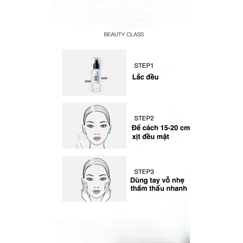 Xit khoáng cố định lớp trang điểm cung cấp độ ẩm cố định lớp trang điểm rất hữu dụng ạ | BigBuy360 - bigbuy360.vn