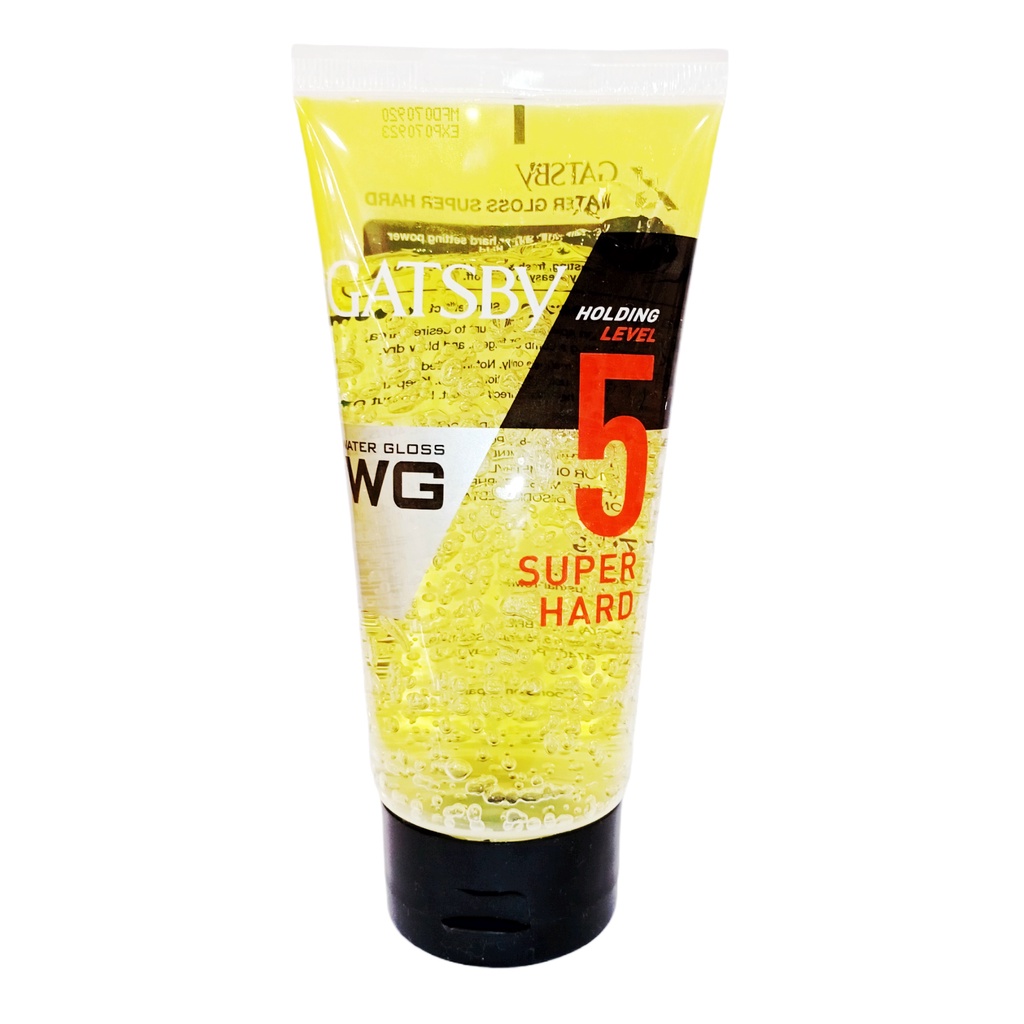 Keo vuốt tóc nam nữ giữ nếp định hình tóc Gatsby Hair Gel Water Gloss Super Hard chai 170g cố định tạo nếp thơm cứng rẻ